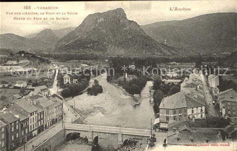 Postkarte Carte Postale Tarascon Sur Ariege Vue Sur L Ariege Pont