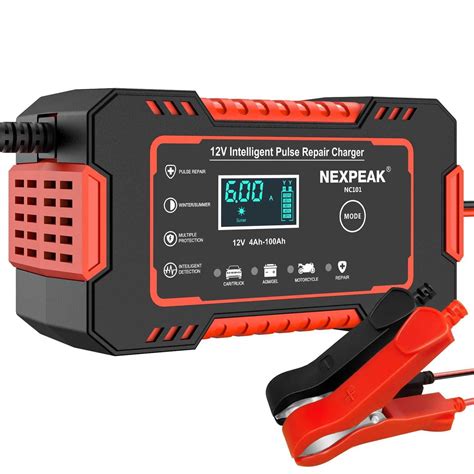 NEXPEAK NC101 интелигентно зарядно устройство подръжка акумулатор 12V с ...