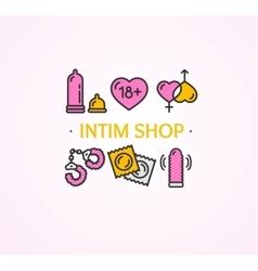 Sex Toys Bondage Accessories Realistic Set Vector Image