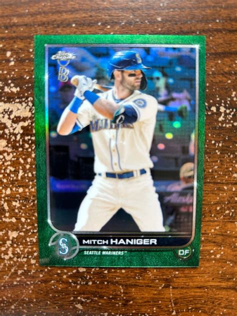 Mitch Haniger Green Refractor D Ben Baller Chrome Ebay