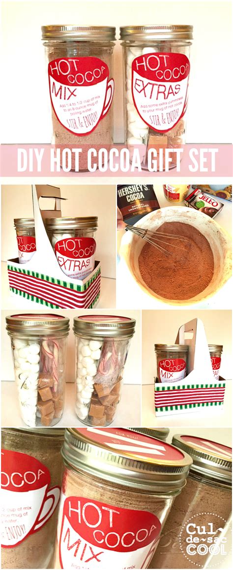 DIY Hot Cocoa Gift Set In A Jar