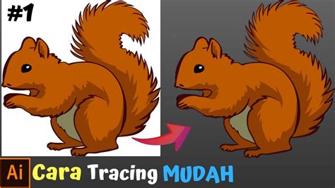 Cara Tracing Mudah Dan Cepat Di Illustrator 1 Menit Selesai Youtube