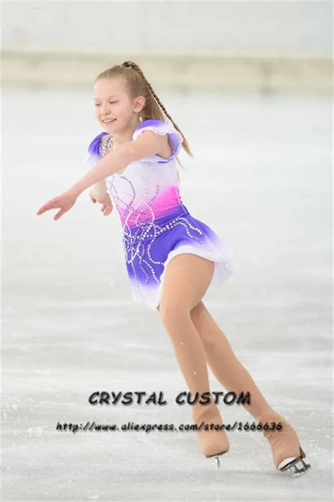 Vestido de patinaje artístico personalizado para niños traje de