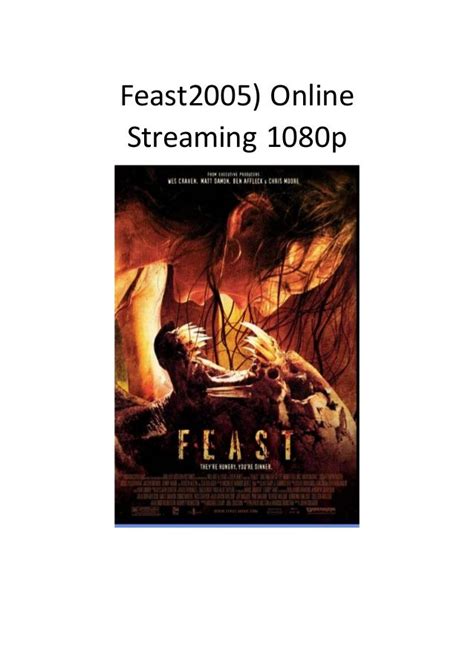 Feast (2005 ) online streaming 1080p hilarious action movies