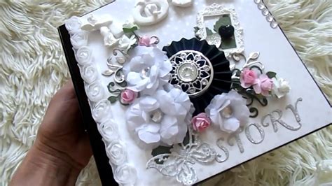 Свадебный альбом/Wedding album/Скрапбукинг/Scrapbooking - YouTube