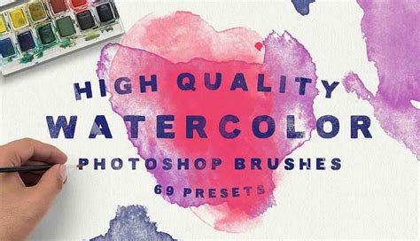 25 Free Watercolor Brush Sets for Adobe Photoshop