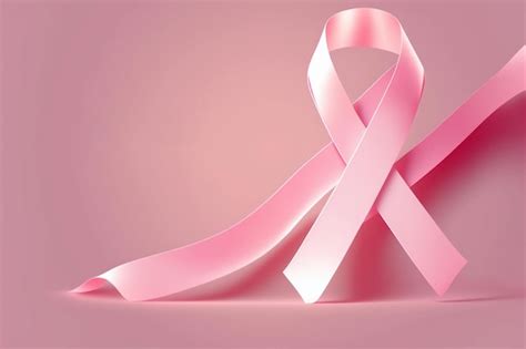 Premium Photo Realistic Pink Ribbon Breast Cancer Awareness Symbol