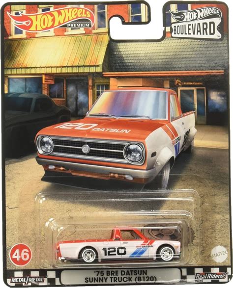 Hot Wheels Collector 1975 Datsun Sunny Truck B120 Vehículo de Juguete para niños de 3 años en