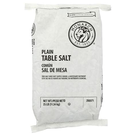 Monarch Table Salt Us Foods Chefstore