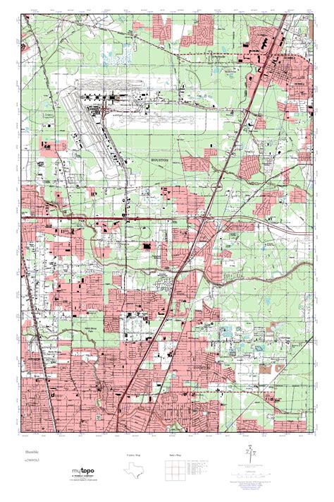 Mytopo Humble Texas Usgs Quad Topo Map