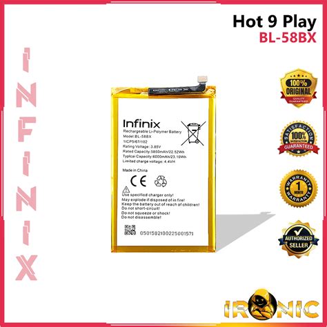 Infinix Hot Play Battery Model BL BX Original Equipment Manufacturer Shopee Philippines