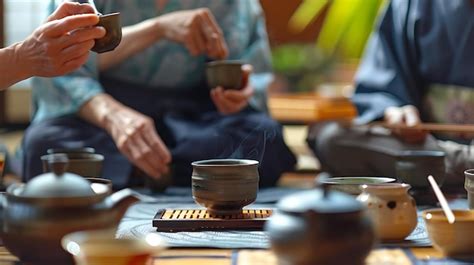 Una Ceremonia Tradicional Japonesa Del T Conocida Como Sado O Chanoyu