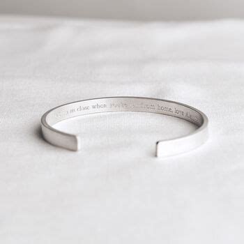 Personalised Men S Sterling Silver Cuff Bracelet By Minetta Jewellery