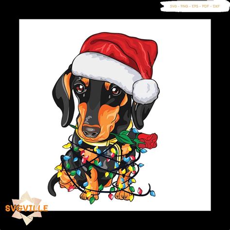 Christmas Dog Svg Animal Svg Dogs Svg Santa Hat Svg Chri Inspire