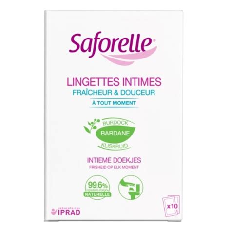 Saforelle Lingettes Intimes Fra Cheur Et Douceur X