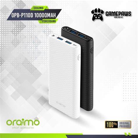 Jual Oraimo OPB P110D Compact 10000mAh Ultra Slim Powerbank Fast