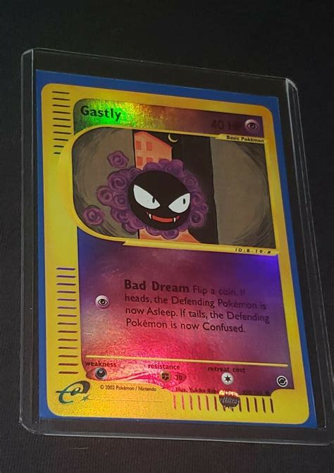 Pokemon Gastly 109 165 Reverse Holo Common Expedition Near Mint