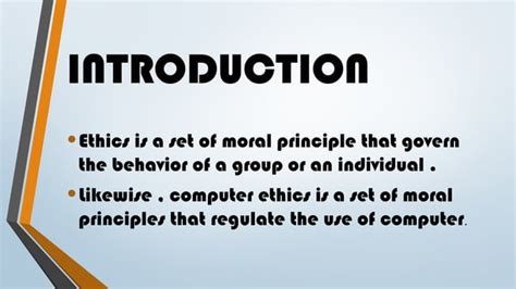 computer ethics  history  computer pptx