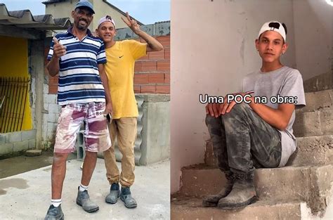 Poc Da Obra Jovem Gay Faz Sucesso Na Web Ao Mostrar Rotina Como Ajudante De Pedreiro Do Pai