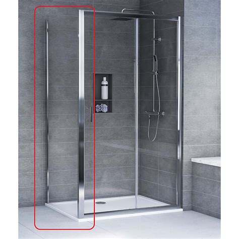 Aqualux Edge 6 Glass Side Panel 900mm 6mm Glass Homebase