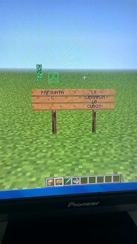 Minecraft en matemática 2018