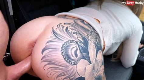 Key Moment From Big Tits Amateur Gets Fucked Hard At The Back Seat Mydirtyhobby German Amateur