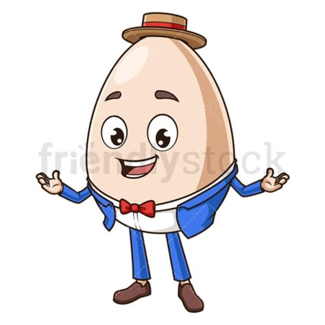 Happy Humpty Dumpty Cartoon Clipart Vector Friendlystock