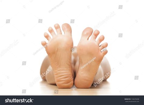 Naked Woman Lying On Floor Focus Stock Photo Shutterstock