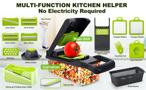 15 in 1 Gemüseschneider, Gemüsehobel Edelstahl Küchegeräte ...