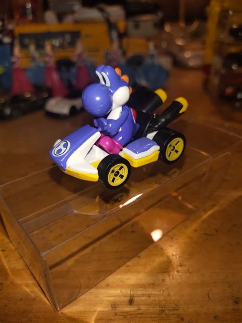 Hot Wheels Mario Kart Blue Yoshi Loose Hobbies Toys Toys Games On Carousell