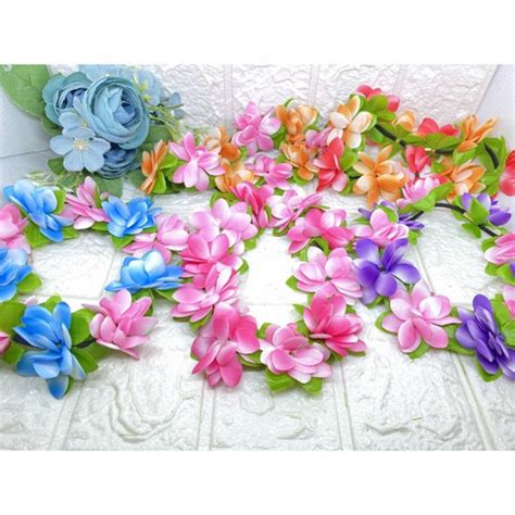 Jual Flower Crown Bandana Bunga Mermaid Mahkota Bunga Bando Putri Peri