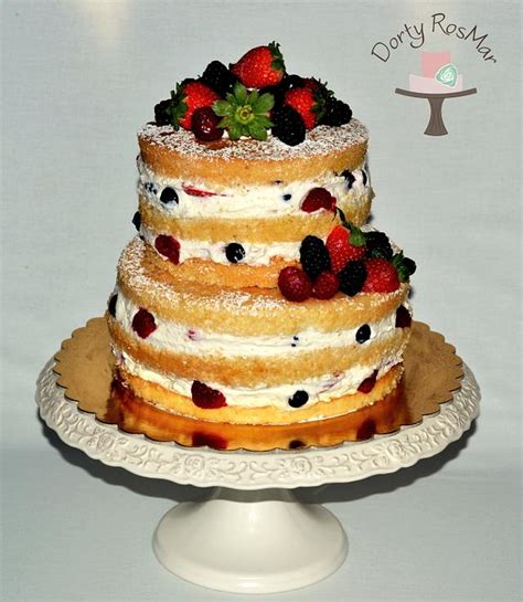 Naked Cake Decorated Cake By Martina Cakesdecor