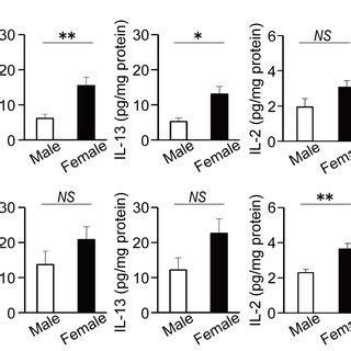 Sex Differences In Cytokine Production In Lung Male And Female WT Mice