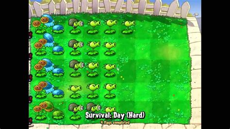 Plants Vs Zombies Survival Day Hard Youtube