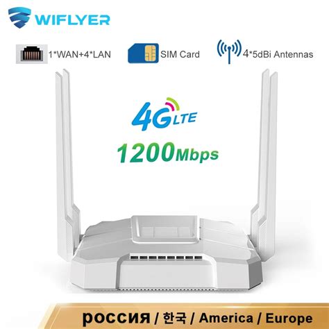 Wiflyer G Router Sim Card Hotspot Gigabit Lan Wan Usb Lte Modem