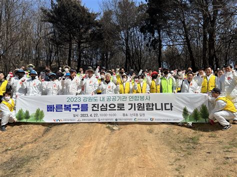 보도자료 강릉관광개발공사 강릉 산불 피해 복구 지원 상세 강릉관광개발공사 공사소식