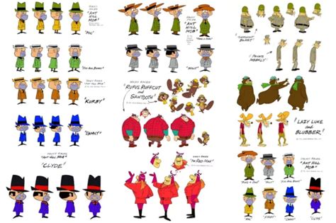 HANNA BARBERA STYLE GUIDE Postcards WACKY RACES RACERS Complete Set