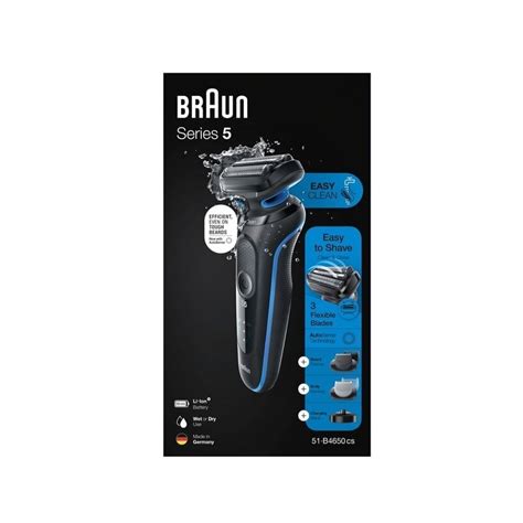 Aparat de Ras BRAUN Shaver 51-B4650cs, Acumulator, Autonomie 50 min ...