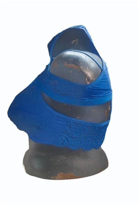 Blue Madhuri Net Bra Panty Lingerie Set At 135 Set New Mustafabad New Delhi ID