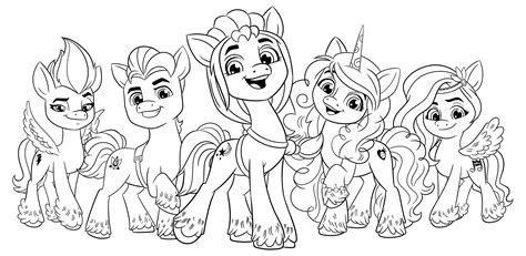 Сани пони раскраска - 78 фото