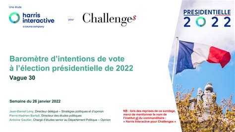 Intentions De Vote Présidentielle 2022 Vague 29 Ppt