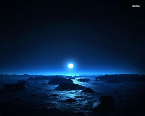 Blue Night Sky Wallpapers - Wallpaper Cave