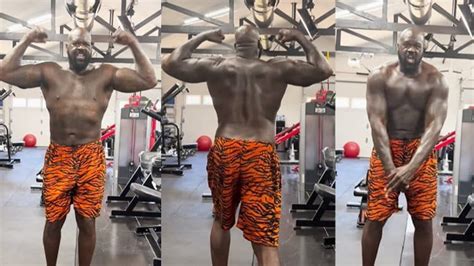 Shaquille O'Neal Teases Bodybuilding Venture With Impressive Posing ...