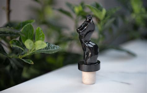 Naked Woman Wine Stopper Black Etsy