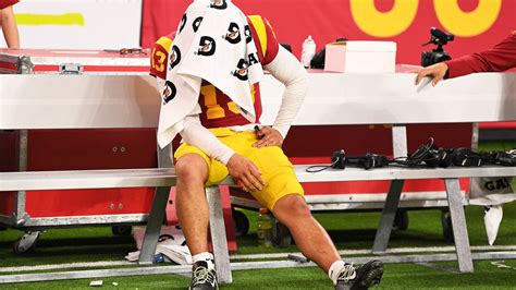 Usc Star Qb Caleb Williams Played On Popped Hamstring Refused To Be