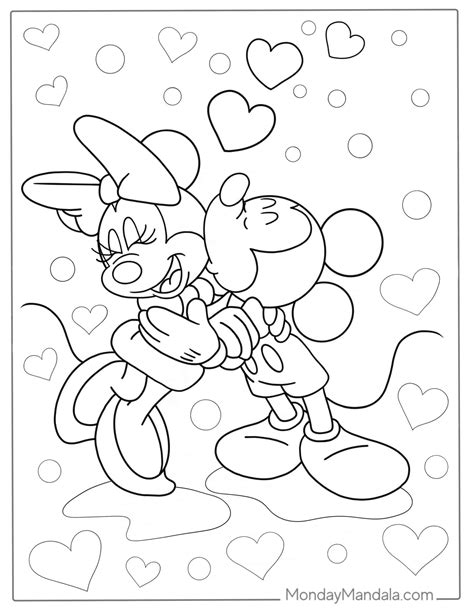 mickey minnie mouse coloring pages 8