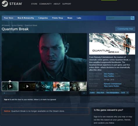 Quantum Break от Remedy больше нельзя купить в магазине Steam | Канобу