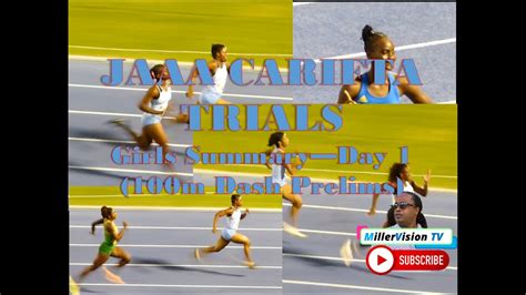 Jaaa Carifta Trials 2022 Girls Summary Day 1 100m Dash Prelims