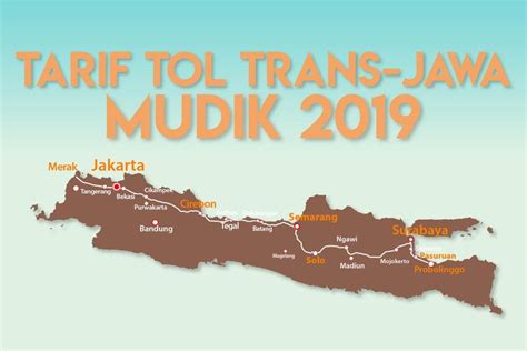 INFOGRAFIK Tarif Tol Trans Jawa Saat Mudik Lebaran 2019