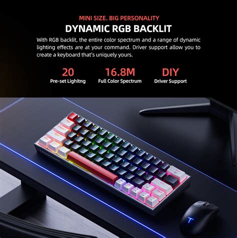 Thunderobot K Wired Mechanical Keyboard Gaming Keyboard Keys Pbt Abs Keycaps Hot